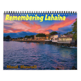 Calendario Recordando a Lahaina