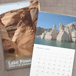 Calendario Recuerdo de Fotografía de Viaje al Lago Powell