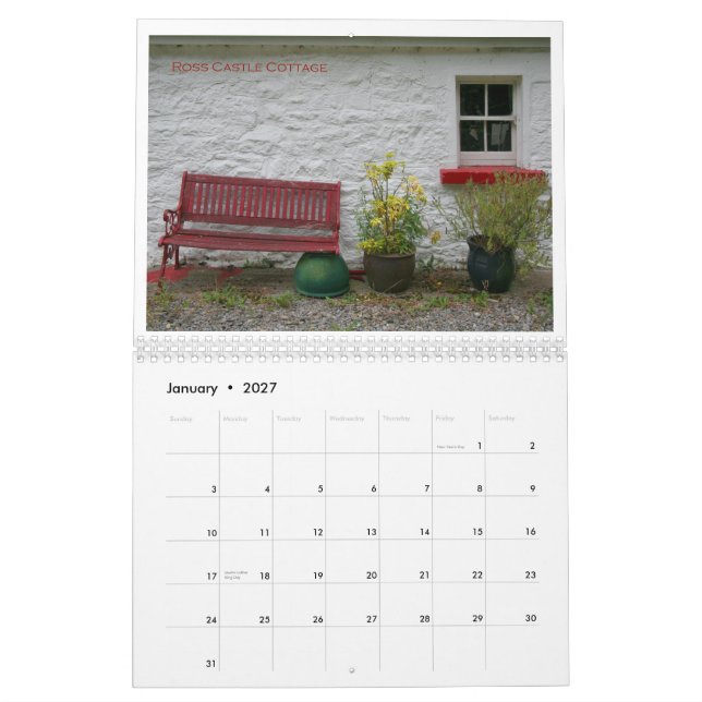 Calendario Recuerdos de Irlanda (Jan 2027)