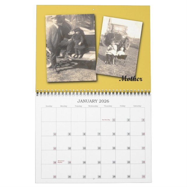 Calendario Recuerdos de la familia Clifton 09 (Jan 2026)