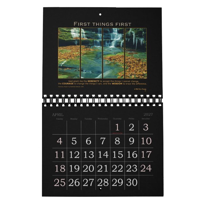 Calendario Recuperación del lema de la cita de Grant de dios (Apr 2027)