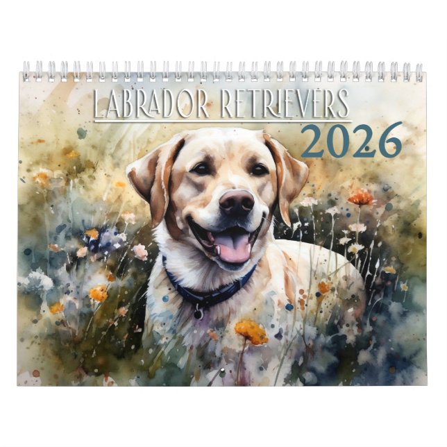 Calendario Recuperador de Labrador 2026 (Tapa)