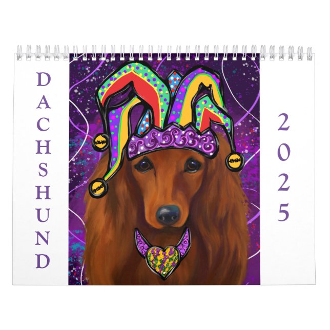 Calendario Red Dachshund (Tapa)