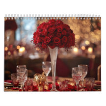 Red Rose Valentine Romantic Wall Desk  