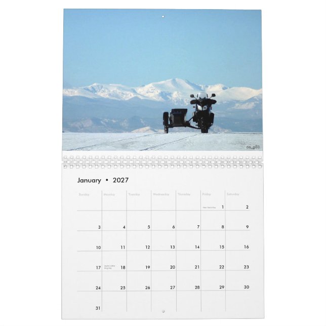 Calendario redondo de los jinetes 2013 del año (Jan 2027)