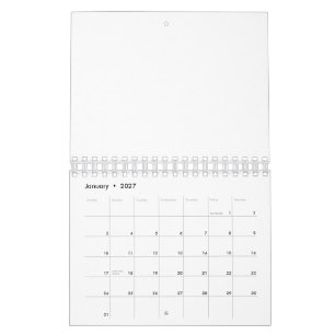 Calendario Reemplazar propio diseño 5.5" x 7" Dos páginas peq