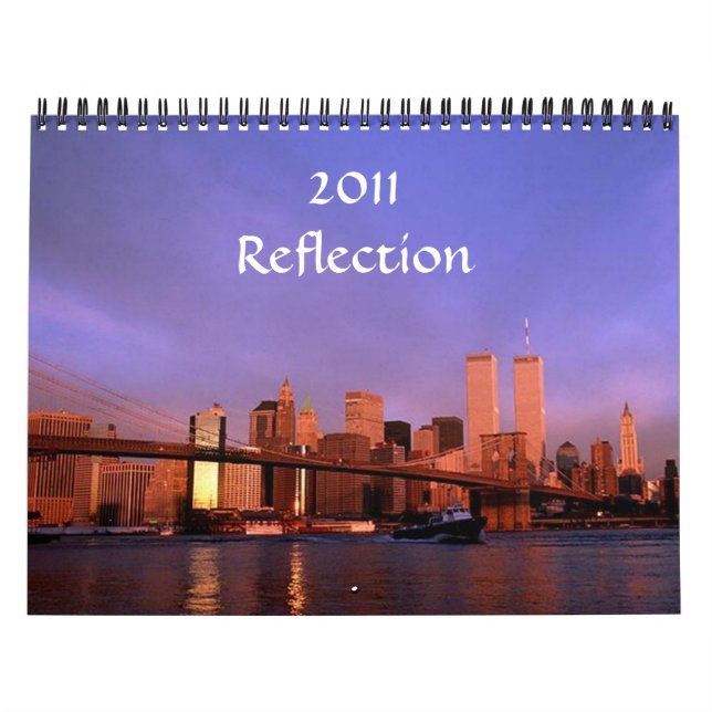 Calendario "Reflexión" 2011 Doble visión de torres (Tapa)