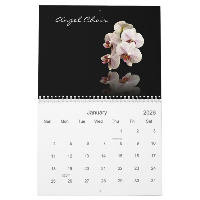 Calendario Reflexiones florales (Jan 2026)
