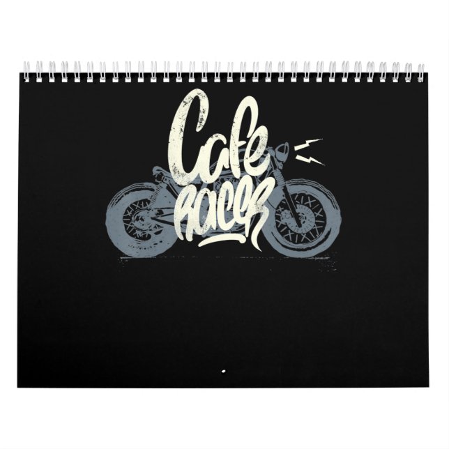 Calendario Regalo Cafe Racer Para Los Amantes De La Moto (Tapa)