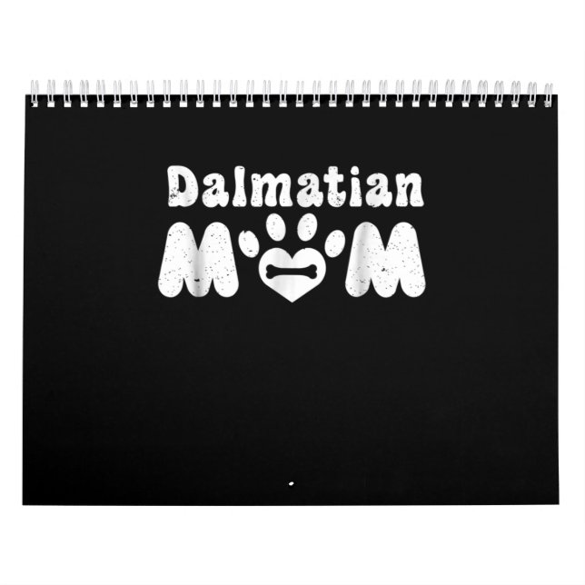 Calendario Regalo dálmata| Mamá dálmata (Tapa)