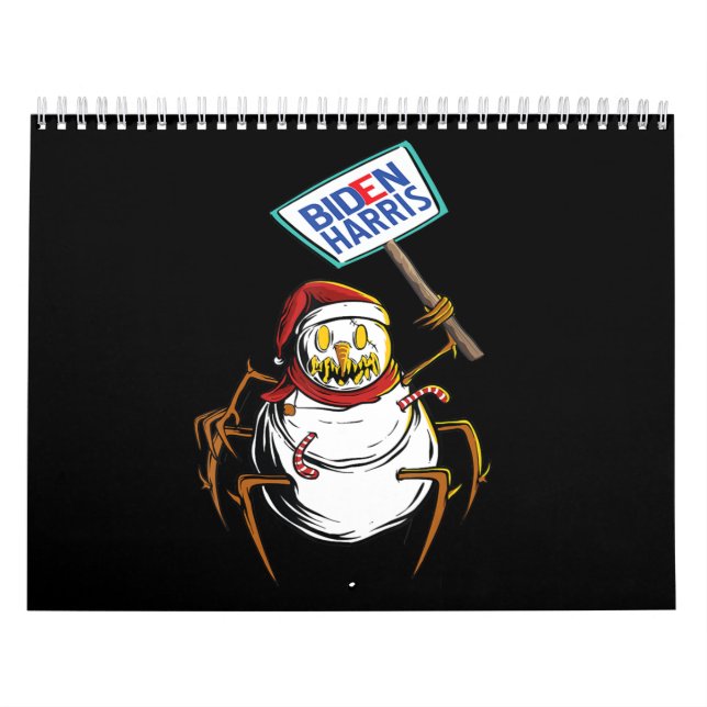 Calendario Regalo de araña | Asustados Monstruos Snowman Spid (Tapa)