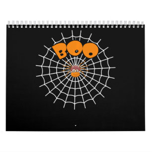 Calendario Regalo de araña   Divertido Boo Spider Web Hallowe
