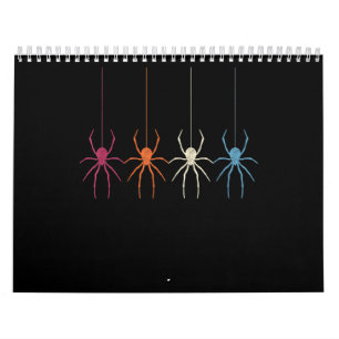 Calendario Regalo de araña Halloween 2020 Vintage Spider We