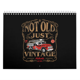 Calendario Regalo de bomberos   Antiguo bombero de época