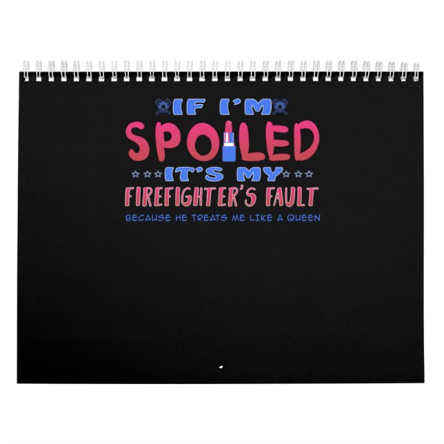 Calendario Regalo de bomberos | Es culpa de mi bombero (Tapa)