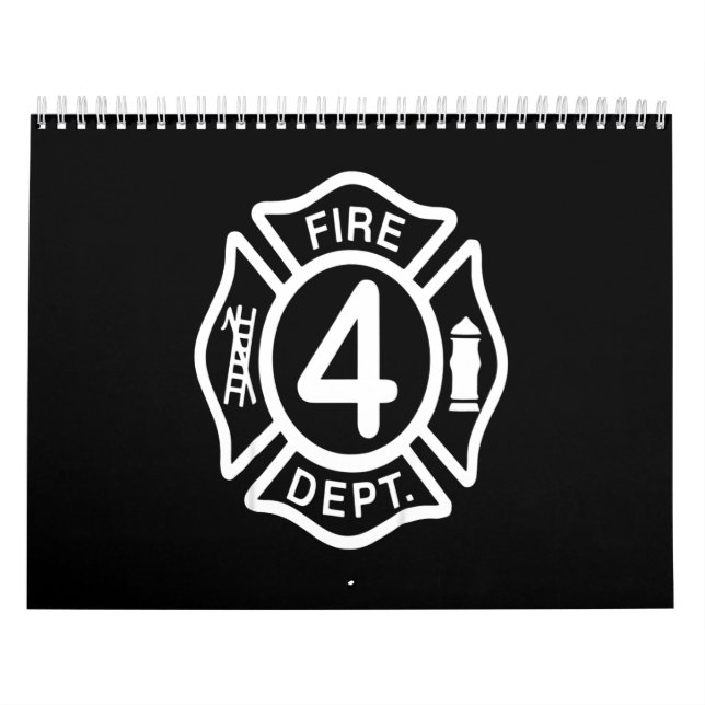 Calendario Regalo de bomberos | Regalos del Departamento de B (Tapa)