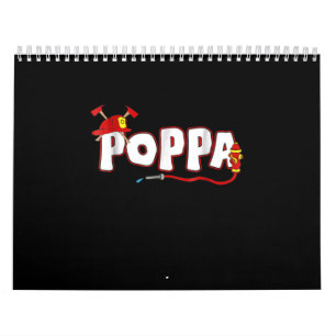 Calendario Regalo de bomberos Regalos Poppa Firefighter