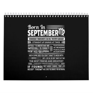 Calendario Regalo de cumpleaños divertido para virgo nacido e