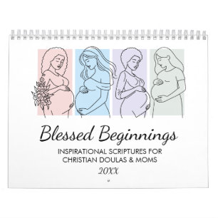 Calendario Regalo de doula cristiana madre de comienzos bendi