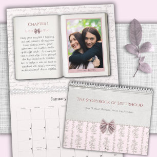 Calendario Regalo de foto de hermana sentimental nostálgico l
