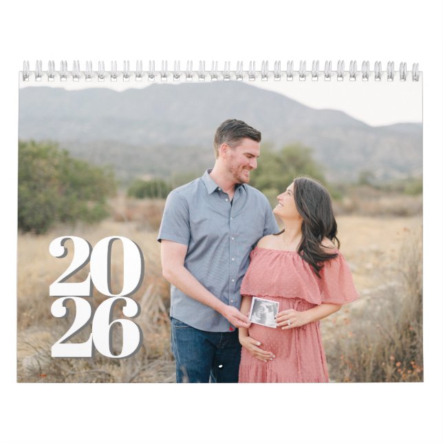 Calendario Regalo de fotos familiares personalizado de Calend (Tapa)