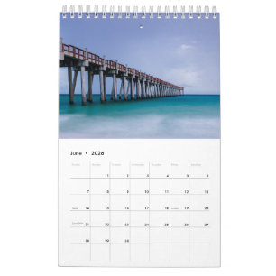 Calendario Regalo de fotos oceánicas con temas de playa