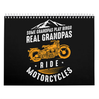 Calendario Regalo De Motocicletas Real Grandpas Ride Para Los