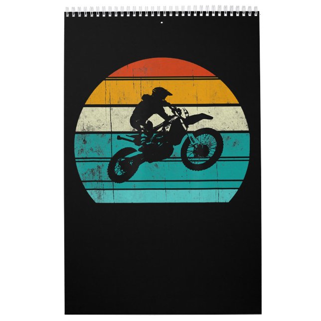 Calendario Regalo De Motocross En Bicicleta Sucia Para Hombre (Tapa)