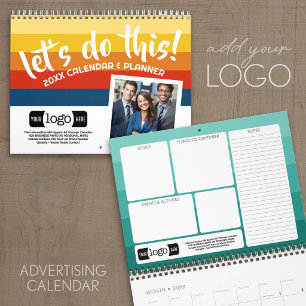 Calendario Regalo de negocio con logotipo - Meta, cosas por h