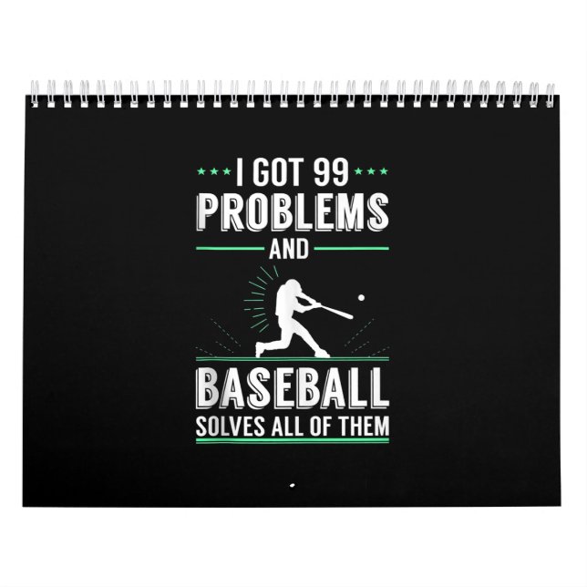 Calendario Regalo De Novedad De Amante De Béisbol Para Ventil (Tapa)
