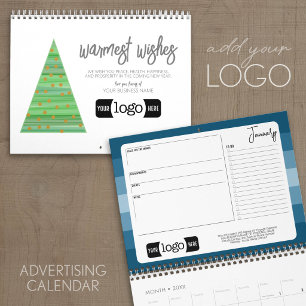 Calendario Regalo de saludo comercial con logotipo