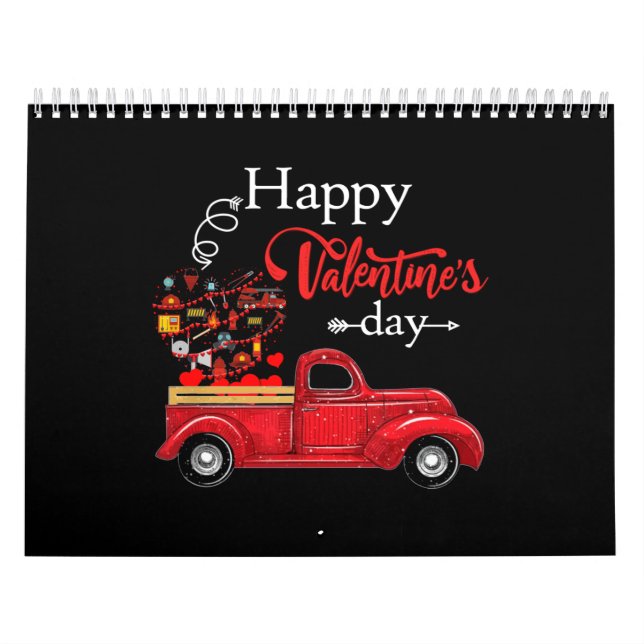 Calendario Regalo del bombero| Feliz Día de San Valentín (Tapa)