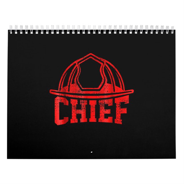 Calendario Regalo del bombero| Regalos de bomberos jefe (Tapa)