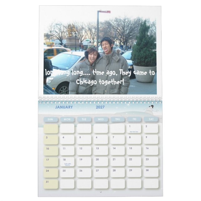Calendario Regalo del cumpleaños de Craig--último uno (Jan 2027)