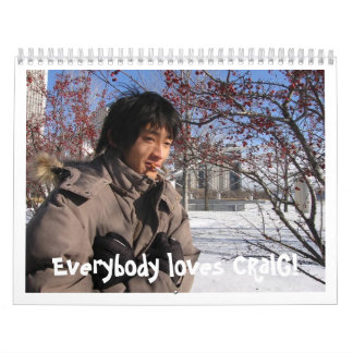 Calendario Regalo del cumpleaños de Craig--último uno