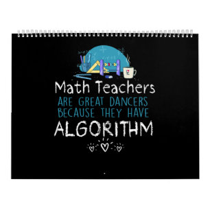 Calendario Regalo del profesor  Maestros matemáticos - Algori
