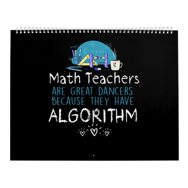 Calendario Regalo del profesor| Maestros matemáticos - Algori (Tapa)