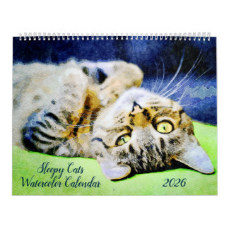Calendario Regalo divertido para amantes de gatos perezosos y