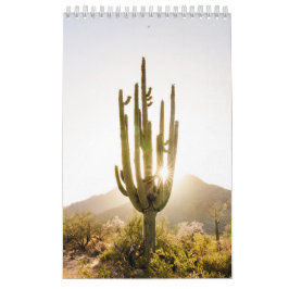 Calendario Regalo fotográfico del desierto con Cactus