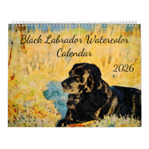 Calendario Regalo para amante de perros Black Lab 2026 - Perr