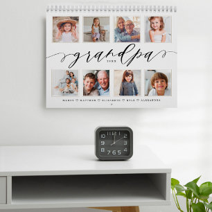 Calendario Regalo para el abuelo   Fotos de la familia de los