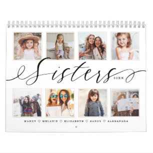 Calendario Regalo para hermanas  Las hermanas hacen los mejor