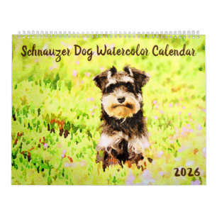Calendario Regalo para mamá dueña de Miniature Schnauzer 2026