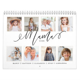 Calendario Regalo para mamá| Fotos familiares de nietos