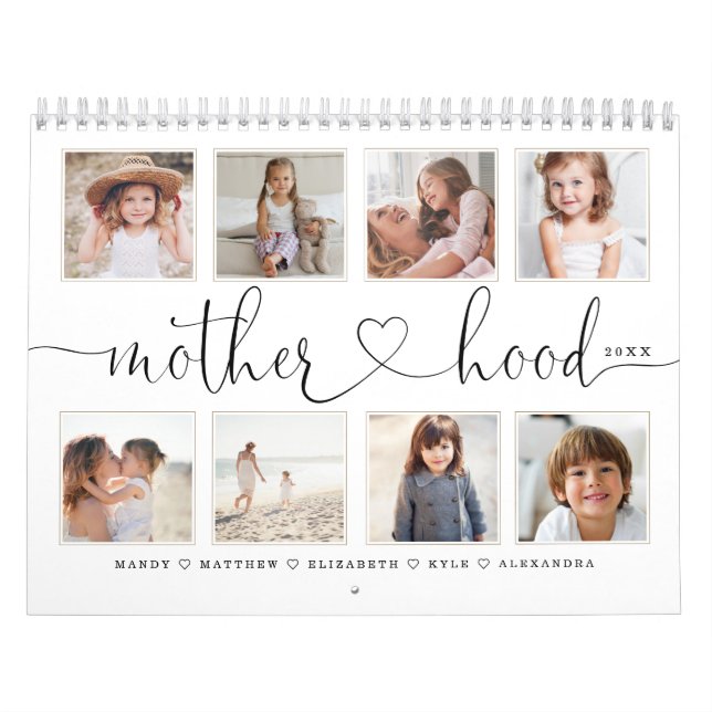 Calendario Regalo para mamá| Recuerdos fotográficos familiare (Tapa)