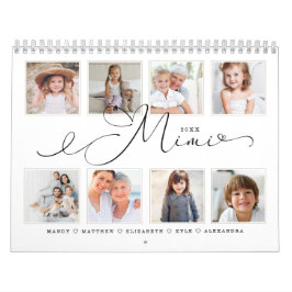 Calendario Regalo para Mimi| Fotos familiares de nietos