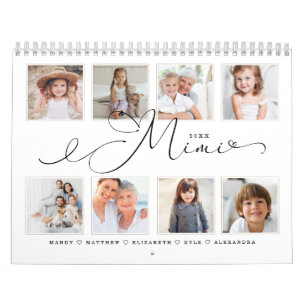 Calendario Regalo para Mimi  Fotos familiares de nietos