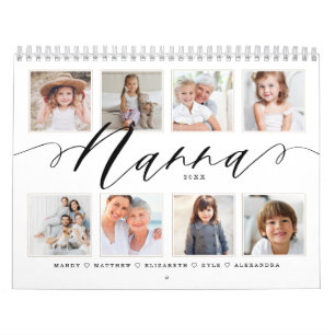 Calendario Regalo para Nanna   Fotos de la familia de los nie