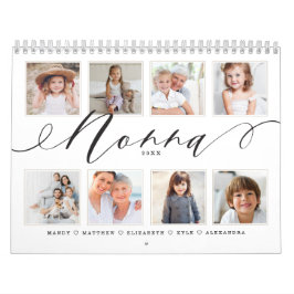 Calendario Regalo para Nonna | Fotos de la familia de los nie