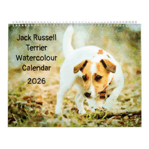 Calendario Regalo para persona amante de perros Terrier Jack